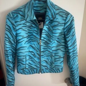 Versace jeans Blue Tiger Print Women's Jacket